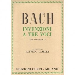 BACH INVENZIONI A TRE VOCI PER PIANOFORTE