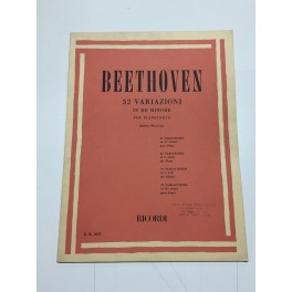 BEETHOVEN 32 VARIAZIONI IN DO MINORE PER PIANOFORTE