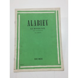 ALABIEV LE ROSSIGNOL PER PIANOFORTE