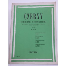CZERNY ESERCIZI GIORNALIERI 40 STUDI OP 337