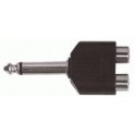 PROEL AT240 ADATTATORE 2 RCA F/ JACK 6,3 M MONO