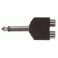 ADATTATORE JACK 6,3 M MONO / 2 RCA F AT240