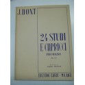 DONT 24 STUDI E CAPRICCI PER VIOLINO OP 35