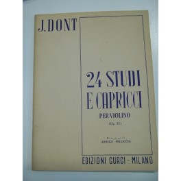DONT 24 STUDI E CAPRICCI PER VIOLINO OP 35