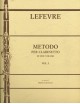 LE FEVRE METODO PER CLARINETTO VOL 1