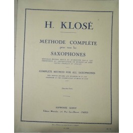 KLOSE' METODO COMPLETO PER SAX VOL2