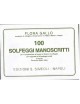 FLORA GALLO 100 SOLFEGGI MANOSCRITTI