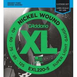 MUTA PER BASSO D'ADDARIO EXL220-5 040-125