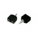 ADATTATORE PROEL JACK MASCHIO 3,5 STEREO /2 JACK 3,5 FEMINA AT140