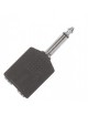 ADATTATORE PROEL JACK 6,3 MASCHIO MONO / DUE JACK 6,3 FEMINA MONO AT160
