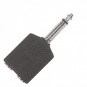 ADATTATORE PROEL JACK 6,3 MASCHIO MONO / DUE JACK 6,3 FEMINA MONO AT160