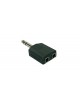 ADATTATORE PROEL JACK 6,3 MASCHIO STEREO / DUE JACK 6,3 MONO AT170
