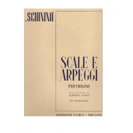 SCHININA' SCALE E ARPEGGI PER VIOLINO FASCICOLO III