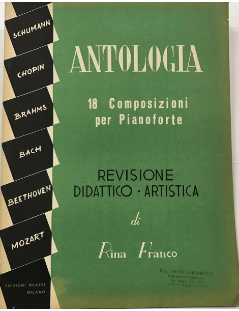 RINA FRANCO ANTOLOGIA 18 COMPOSIZIONI PER PIANOFORTE