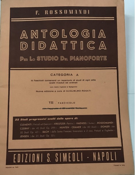 ROSSOMANDI ANTOLOGIA DIDATTICA VOL VII A