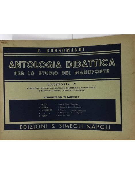 ROSSOMANDI ANTOLOGIA DIDATTICA CATEGORIA C VOL .VII