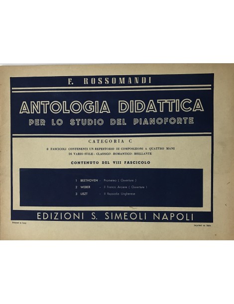 ROSSOMANDI ANTOLOGIA DIDATTICA CATEGORIA C VOL .VIII