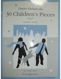 KABALEVSKY 30 PEZZI PER FANCIULLI OP 27 PER PIANOFORTE