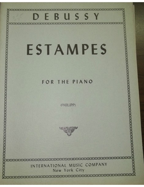DEBUSSY ESTAMPES PER PIANOFORTE