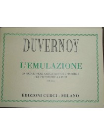 DUVERNOY L'EMULAZIONE 20 PICCOLI PEZZI PER PIANOFORTE 4 MANI