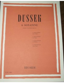 DUSSEK SEI SONATINE OP 20 PER PIANOFORTE