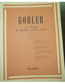 KOHLER 16 STUDI DI MEDIA DIFFICOLTA' OP 224