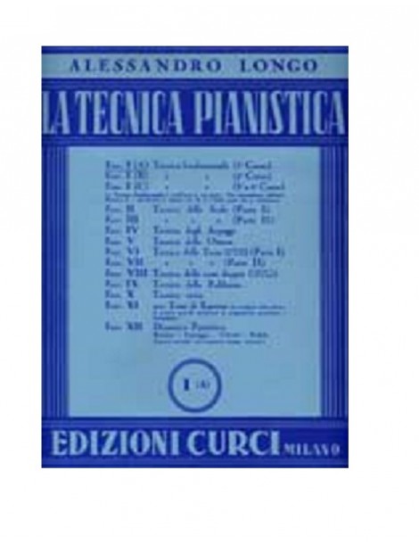 LONGO TECNICA PIANISTICA 1 A