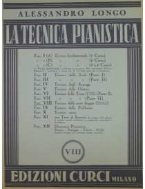 LONGO TECNICA PIANISTICA FASCICOLO 8° TECNICA DELLE NOTE DOPPIE