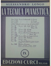 LONGO TECNICA PIANISTICA FASCICOLO 9° TECNICA DELLA POLIFONIA