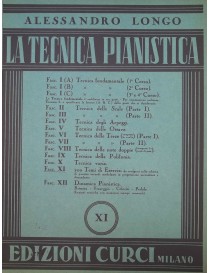 LONGO TECNICA PIANISTICA FASCICOLO 11° 200 TEMI DI ESERCIZI