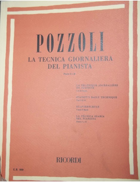 POZZOLI LA TECNICA GIORNALIERA DEL PIANISTA PARTE 1 E 2