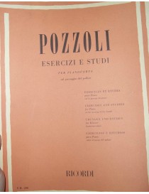 POZZOLI ESERCIZI E STUDI PER PIANOFORTE SUL PASSAGGIO DEL POLLICE
