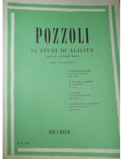POZZOLI 16 STUDI DI AGILITA' PER LE PICCOLE MANI