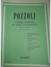 POZZOLI I PRIMI ESERCIZI DI STILE POLIFONICO 50 PICCOLI CANONI