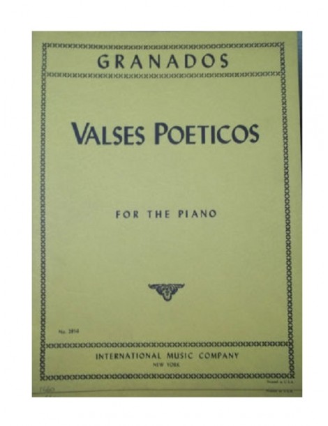 GRANADOS VALSES POETICOS PER PIANOFORTE