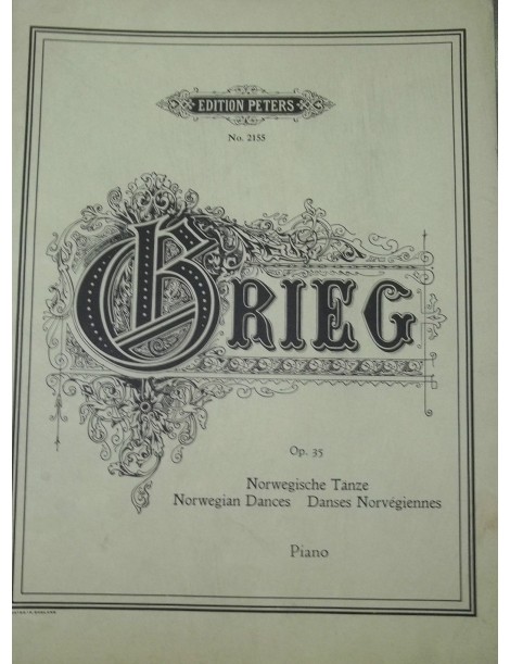 GRIEG DANZE NORVEGESI OP 35
