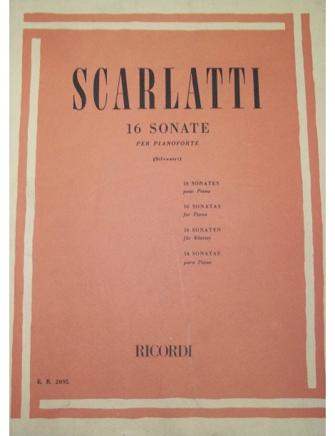 SCARLATTI 16 SONATE PER PIANOFORTE