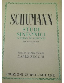 SCHUMANN STUDI SINFONICI IN FORMA DI VARIAZIONI PER PIANOFORTE OP 13