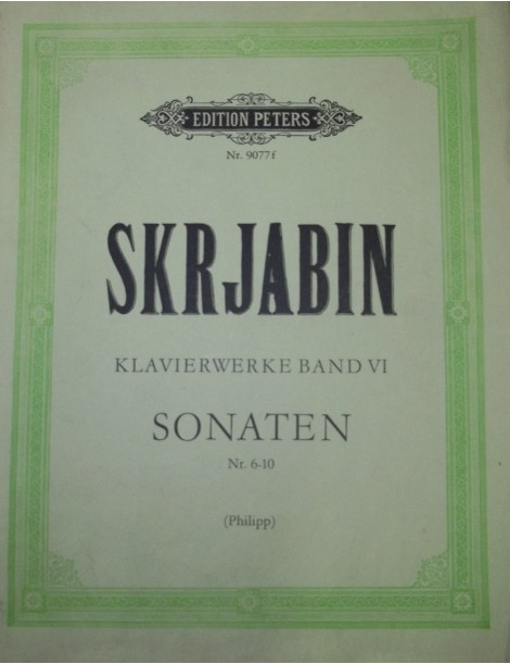SKRJABIN SANATE VOL 6° Nr 6/10