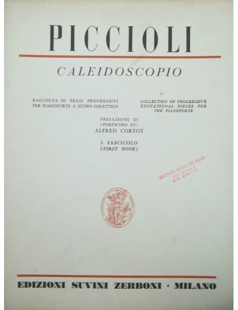 PICCIOLI CALEIDOSCOPIO VOL 1° PER PIANOFORTE