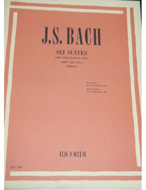 BACH SEI SUITES PER VIOLONCELLO SOLO (BWV 1007-1012)