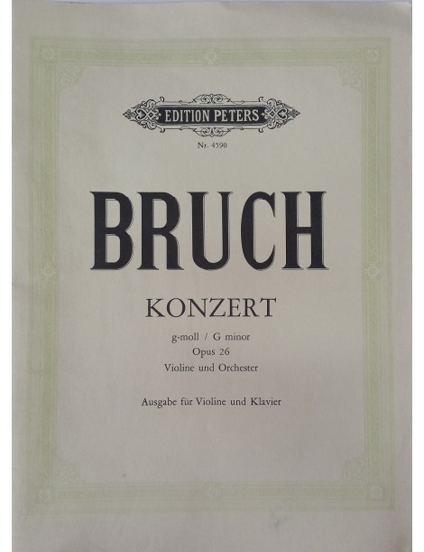 BRUCH KONZERT G MOLL OPUS 26 VIOLINE UND ORCHESTER