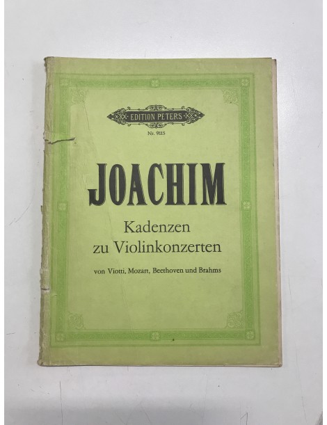JOACHIM KADENZEN ZU VIOLINKONZERTEN