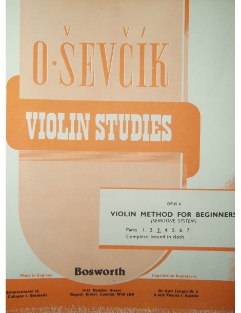 SEVCIK STUDI PER VIOLINO OP 6 PARTE 3°