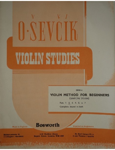 SEVCIK STUDI PER VIOLINO OP 6 PARTE 2°