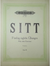 SITT 50 ESERVIZI PER VIOLINO OP 98
