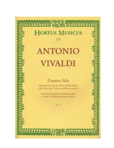VIVALDI IL PASTOR FIDO SEI SONATE PER FLAUTO O VIOLINO OOBOE