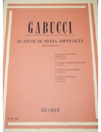 GABUCCI 20 STUDI DI MEDIA DIFFICOLTA' PER CLARINETTO