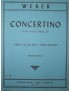 WEBER CONCERTINO IN MI b MAGGIORE OP 26 PER CLARINETTO E PIANOFORTE