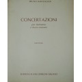 BARTOLOZZI CONCERTAZIONI PER CLARINETTO E DIVERSI STRUMENTI